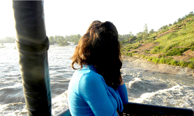 Parys flight scene above the Vaal River corridor